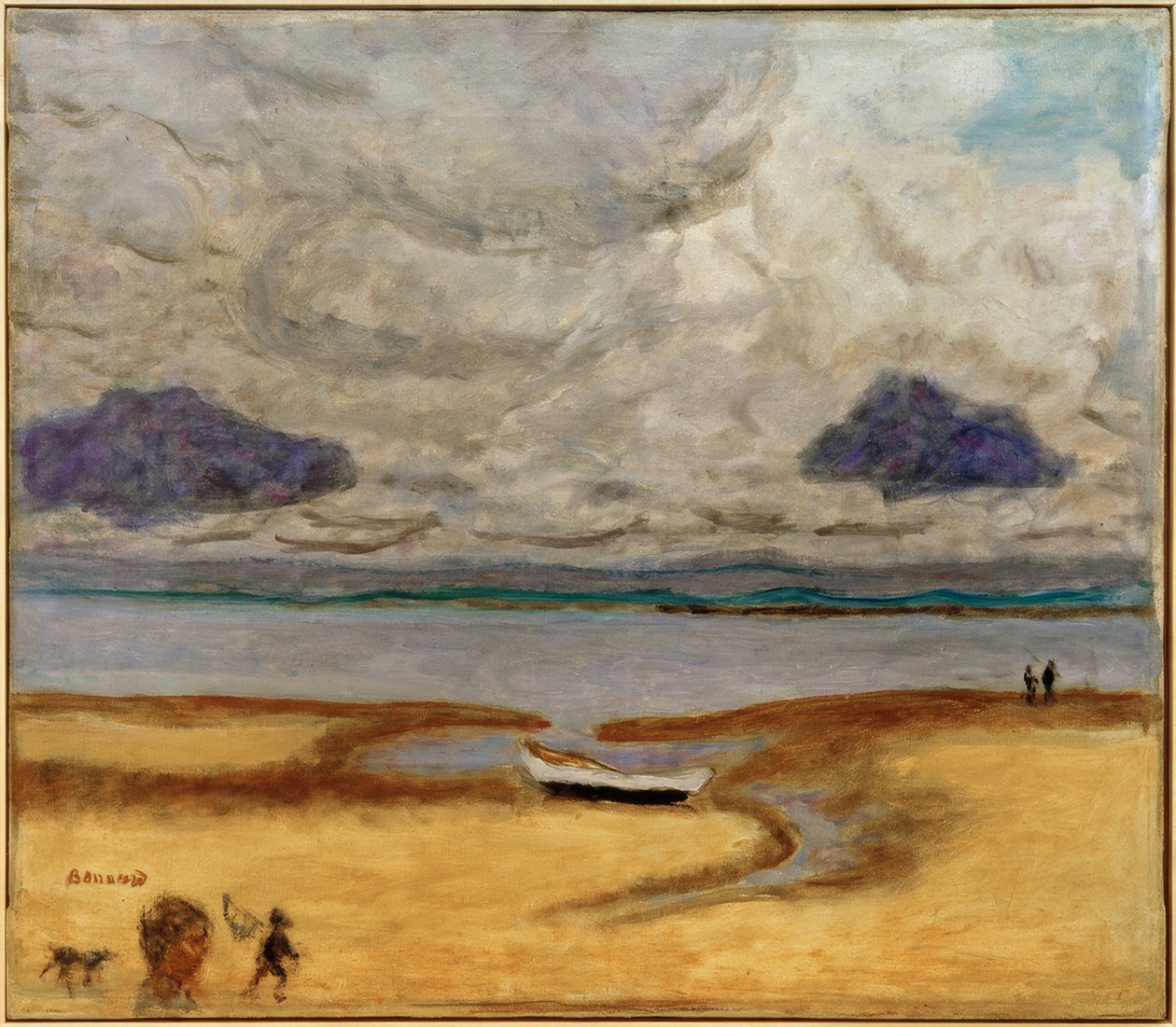 Pláž při odlivu (odliv v Arcachonu) od Pierre Bonnard