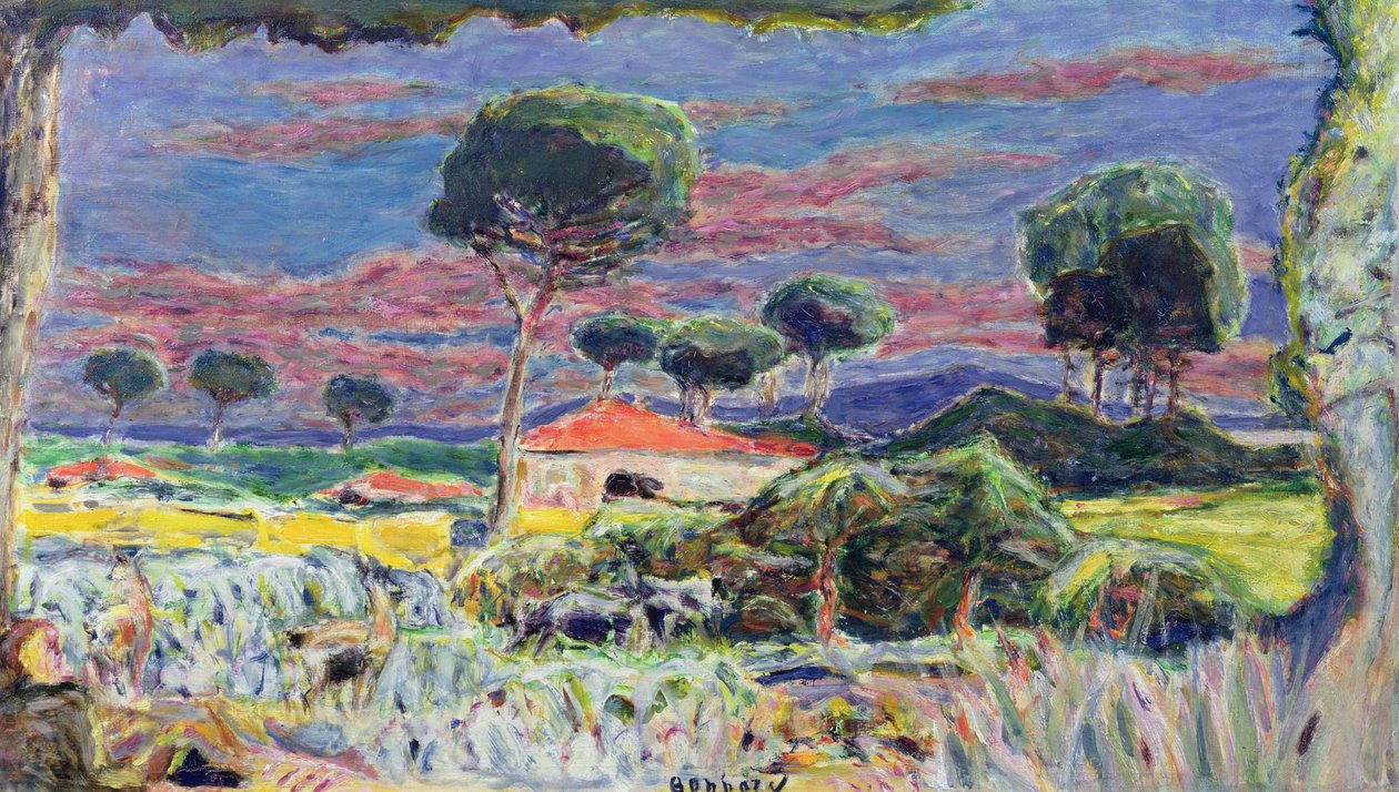 Krajina v poledne od Pierre Bonnard