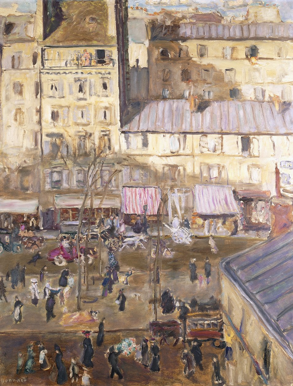 The Exterior Boulevard: Boulevard de Clichy a Corner of Rue de Douai, kolem roku 1904 (olej na plátně) od Pierre Bonnard