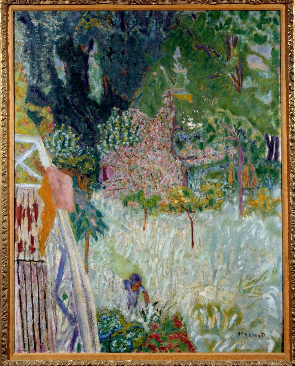 Květinové jablko nebo balkon Vernonet Malba Pierra Bonnarda (1867-1947) 1920 Rozměr 1x0,8 m Muzeum výtvarného umění Brest od Pierre Bonnard