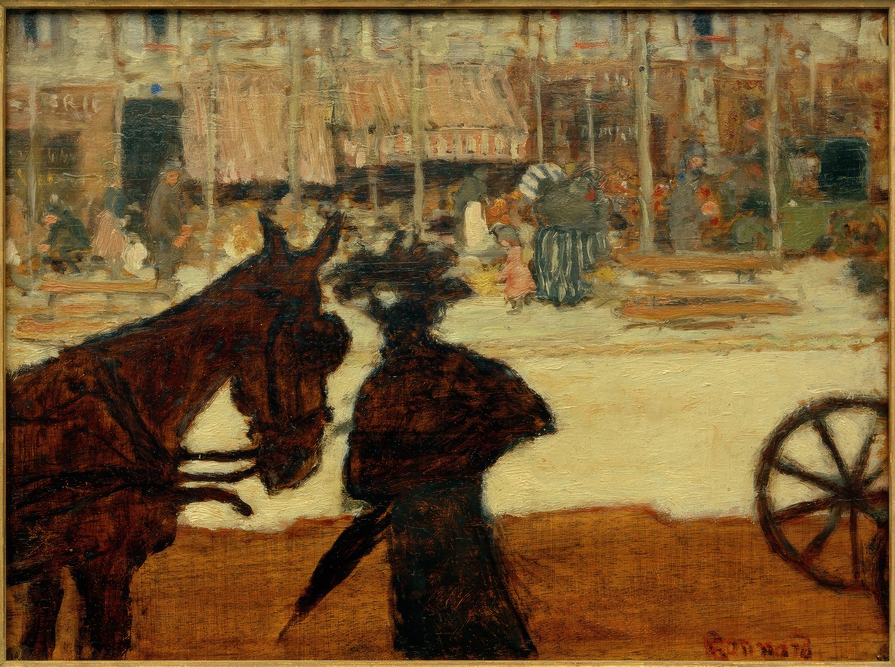 Kůň v kabině od Pierre Bonnard