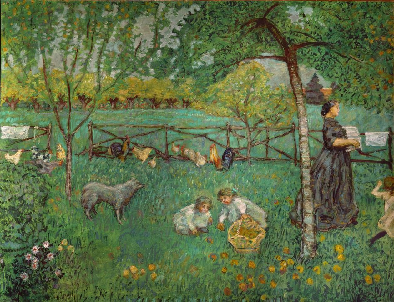 Velká zahrada v Le Clos od Pierre Bonnard