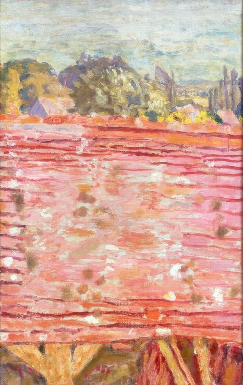 Červená střecha od Pierre Bonnard