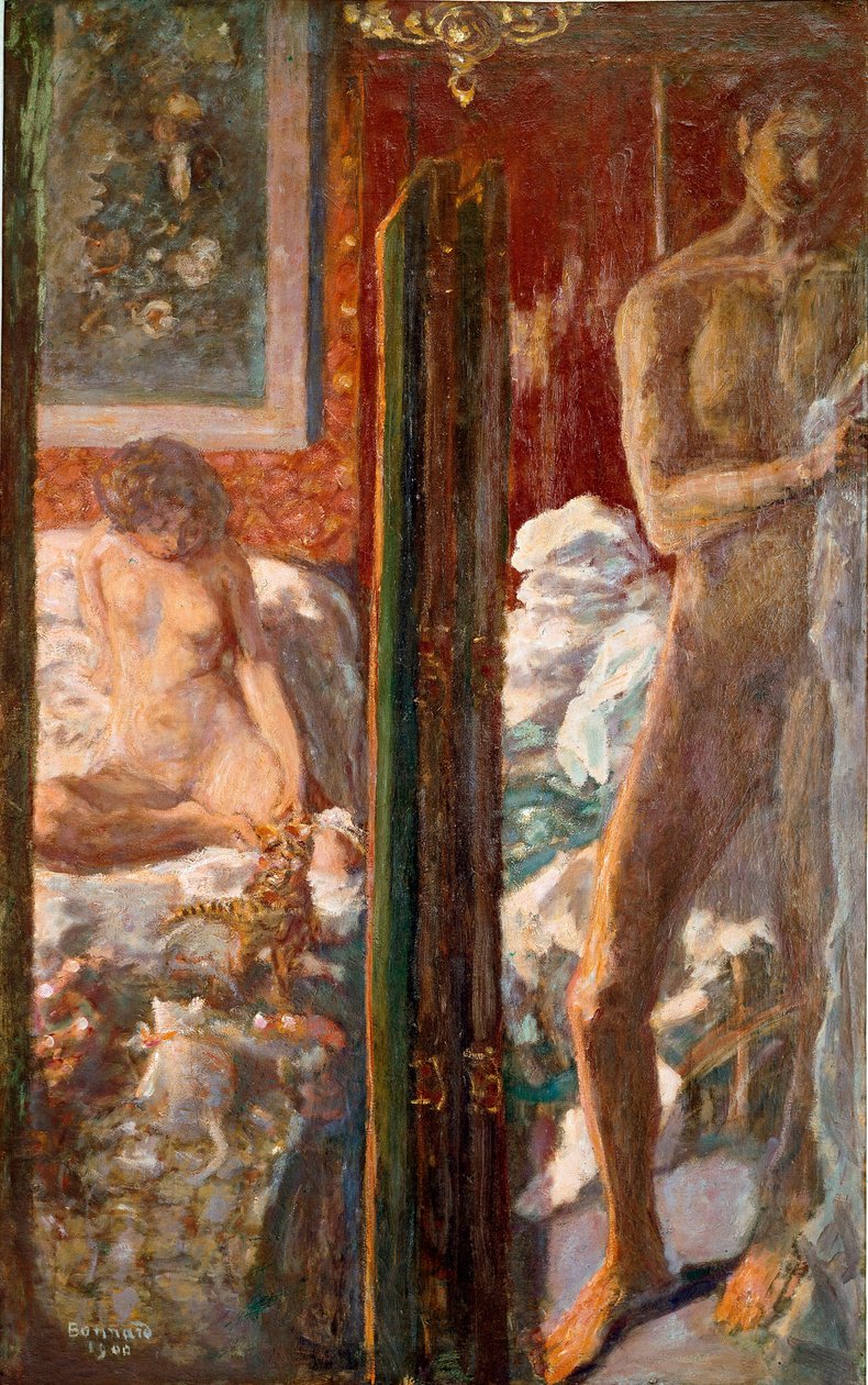 Muž a žena Obraz Pierra Bonnarda (1867-1947) 1900 Rozměr 115x72 cm Paříž, národní muzeum moderního umění od Pierre Bonnard