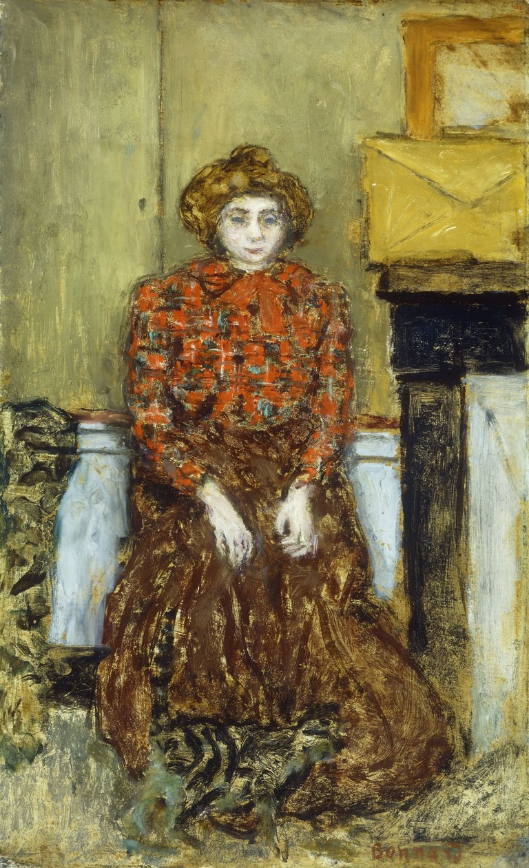 Marthe, kolem roku 1896 (olej na palubě) od Pierre Bonnard