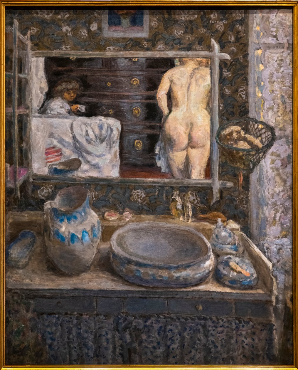 Zrcadlo nad umyvadlem od Pierre Bonnard