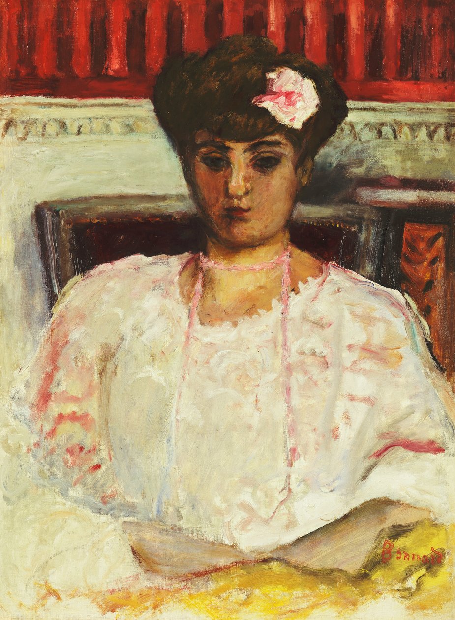 Mise v růžové halence; Mise do Pink Corsage od Pierre Bonnard