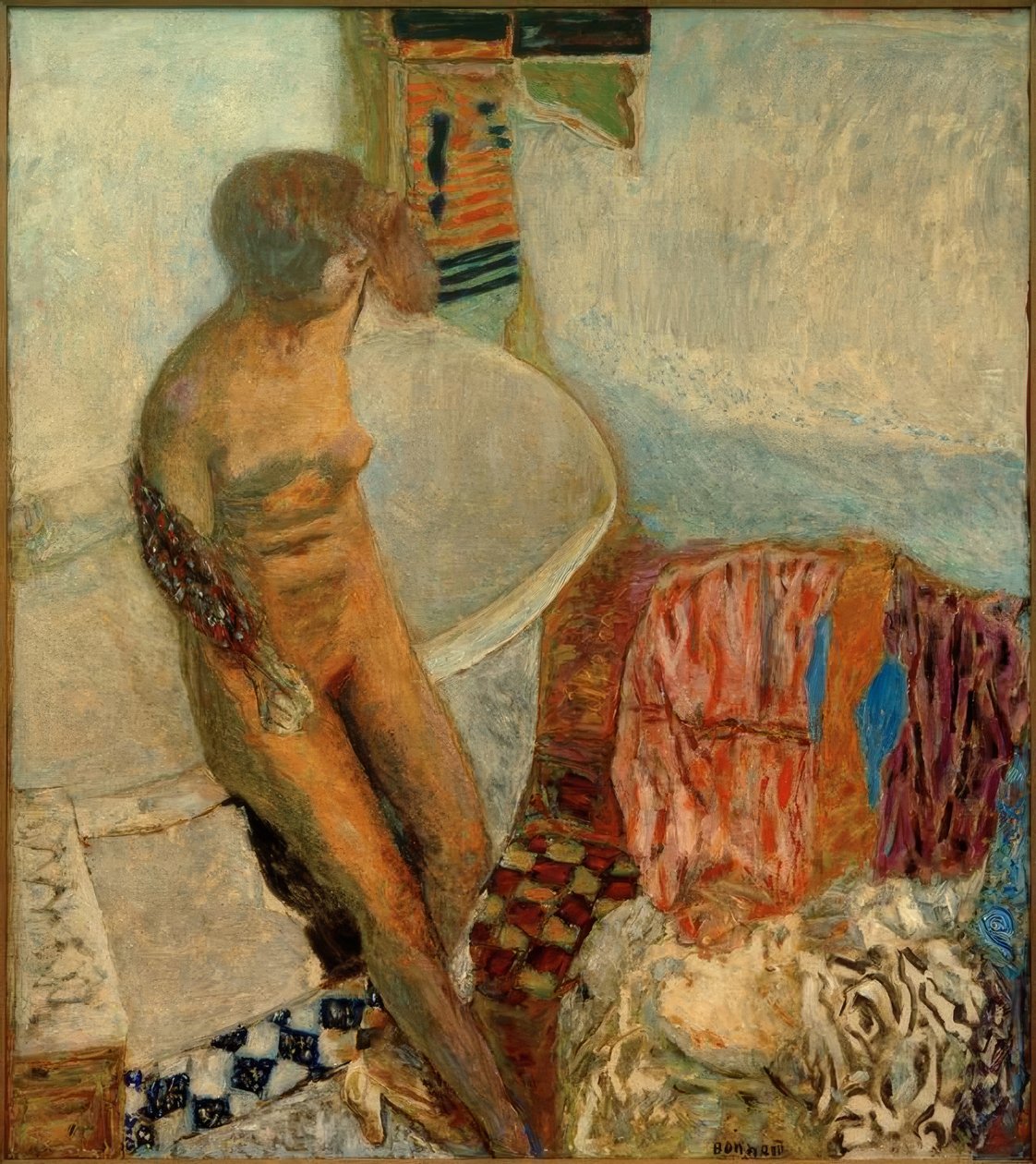 Nahý ve vaně (mimo vany) od Pierre Bonnard