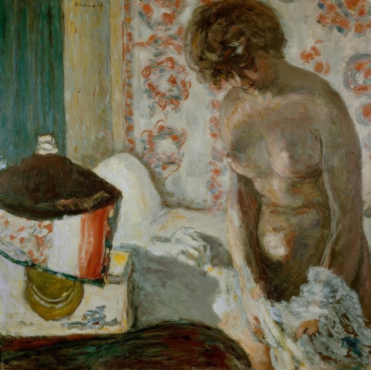 Nahá u lampy od Pierre Bonnard