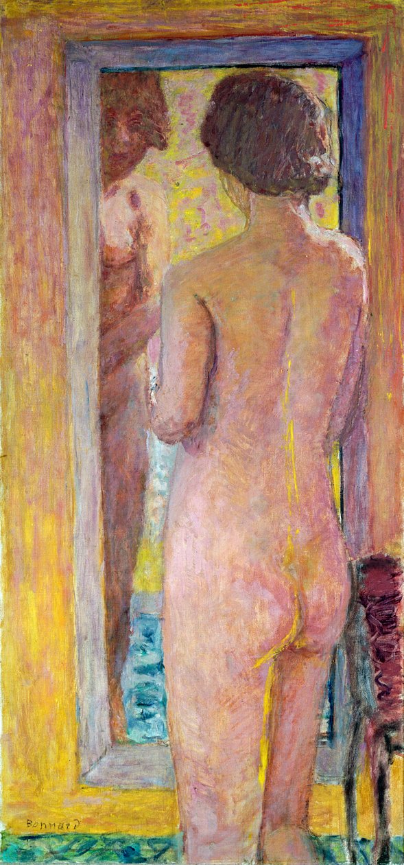 Akt před zrcadlem, 1934 od Pierre Bonnard