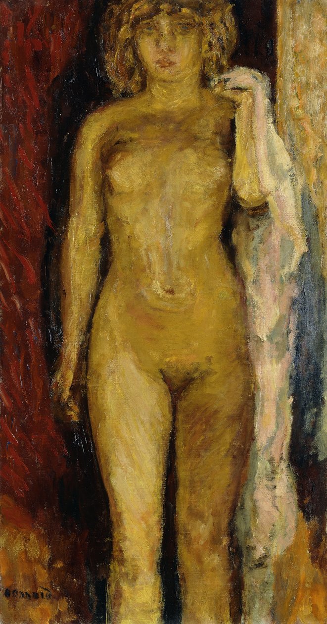 Nahá, osvětlená lampou od Pierre Bonnard