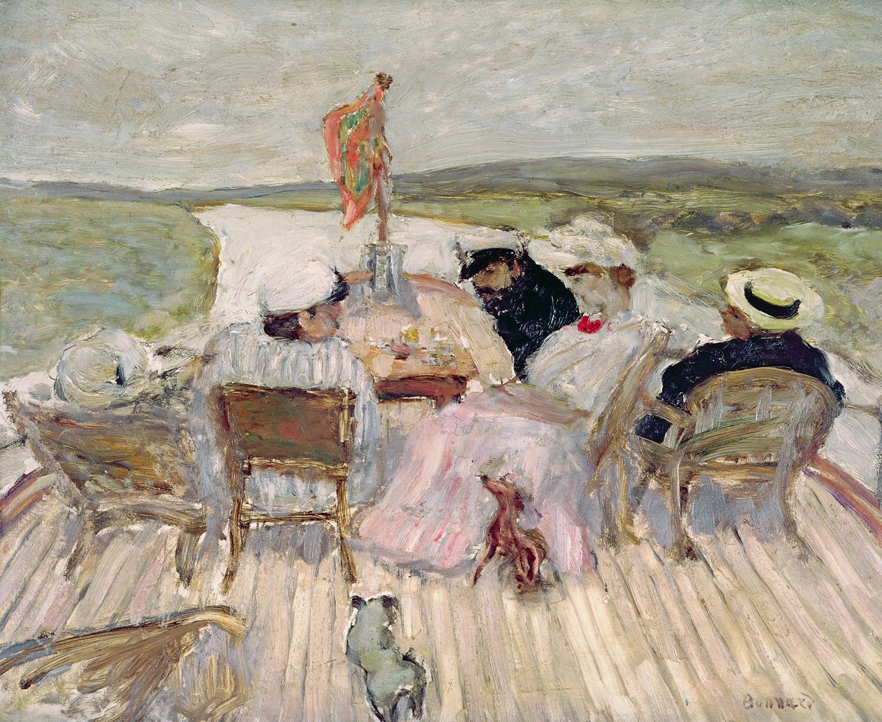 Na jachtě od Pierre Bonnard