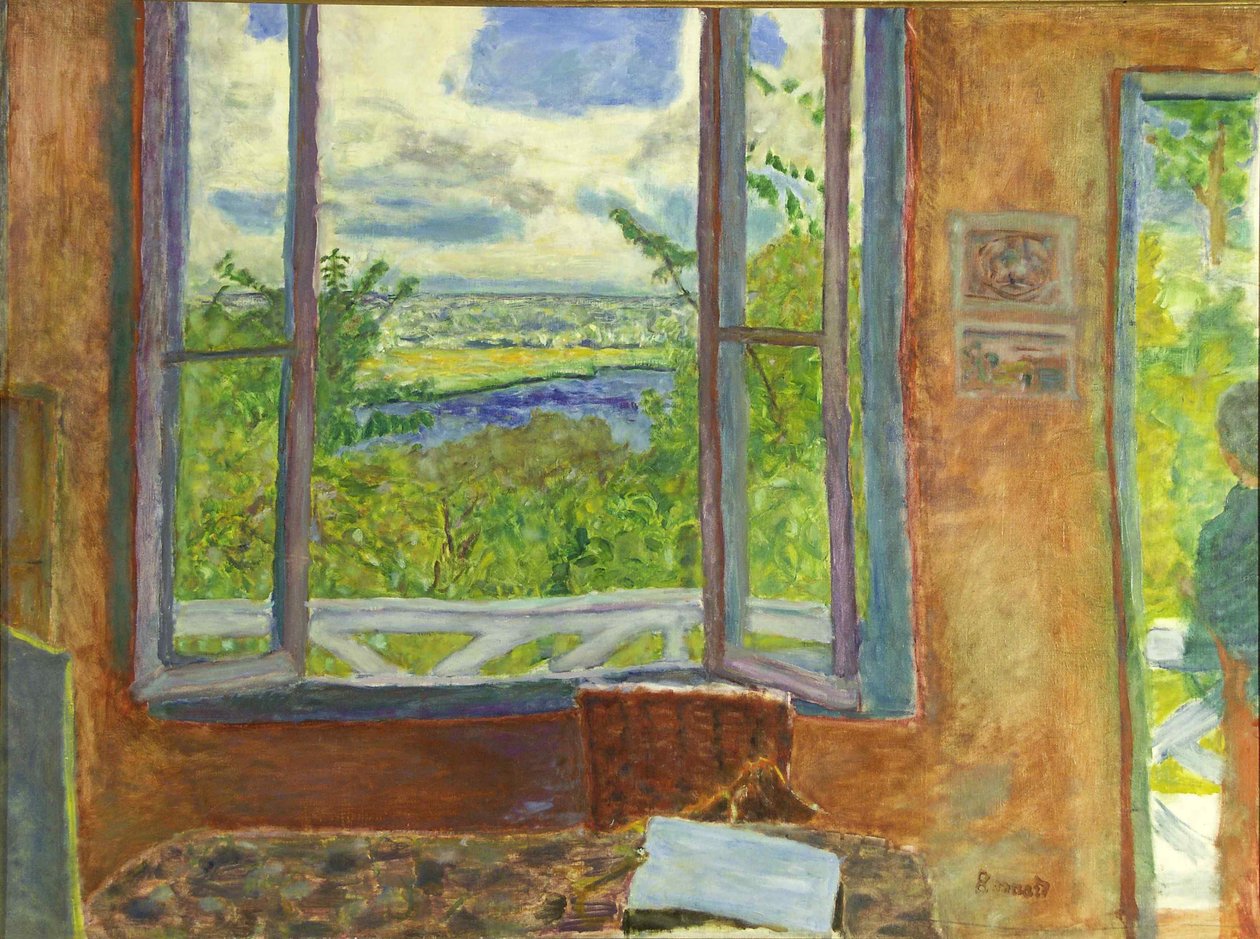 Otevřené okno směrem k Seine Vernon, c. 1911. od Pierre Bonnard