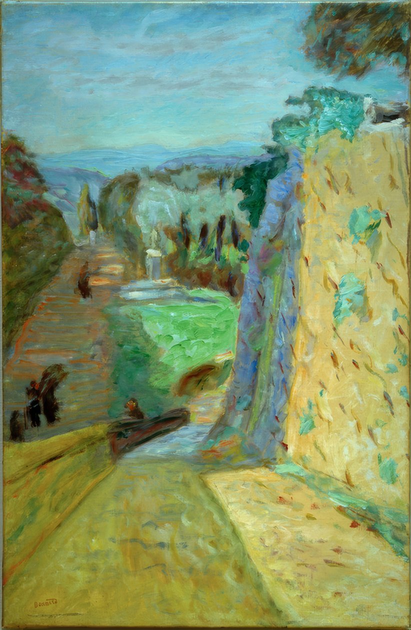Krajina, alej u Cannet od Pierre Bonnard