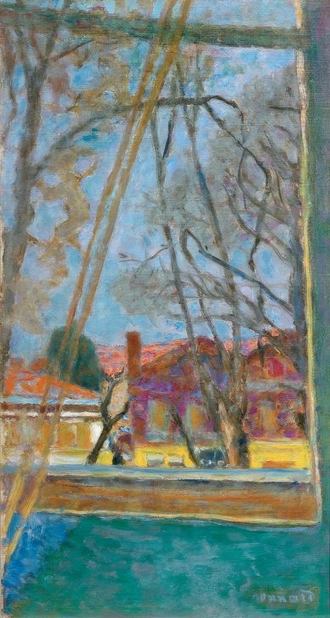 Krajina přes okno od Pierre Bonnard
