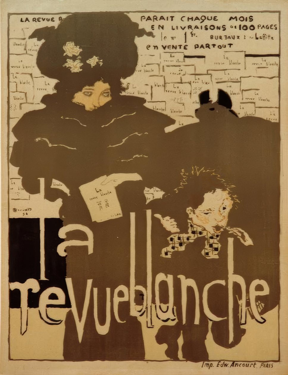 Pierre Bonnard, La Revue Blanche / Plakat od Pierre Bonnard