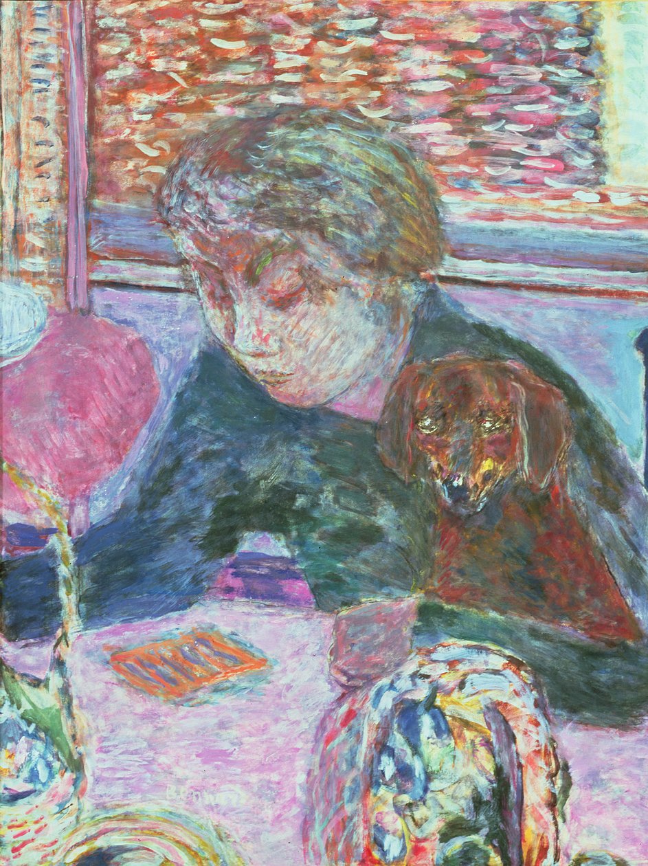 Portrét se psem, 1940 od Pierre Bonnard