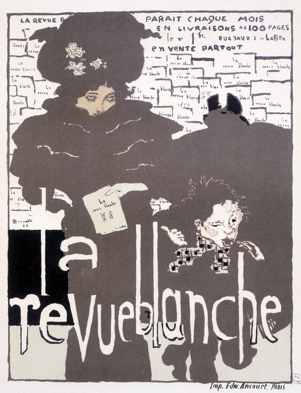 Tiskový plakát k La Revue Blanche. Ilustrace Pierre Bonnard (1867 - 1947) od Pierre Bonnard