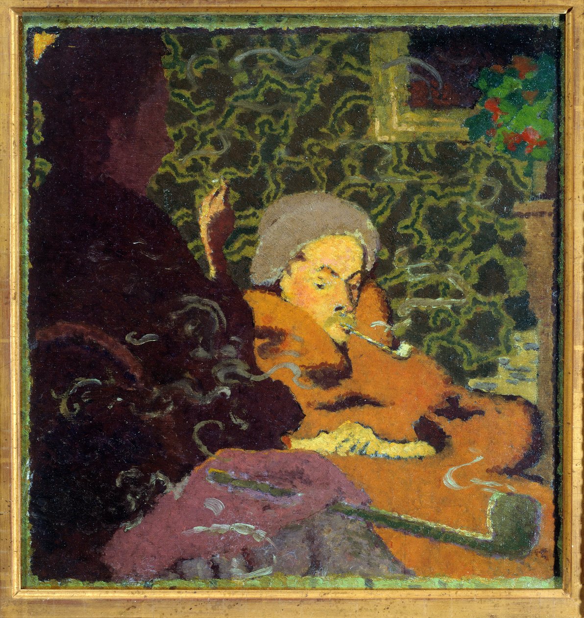 Soukromí. Postavy kouřící dýmku od Pierre Bonnard