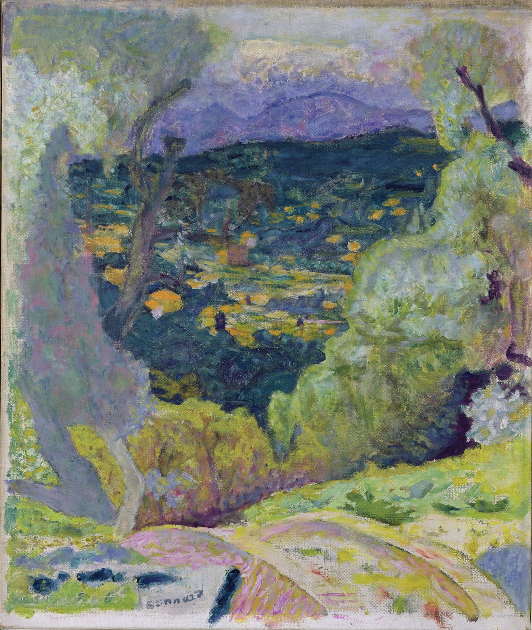 Jižní prostředí, Le Cannet, kolem roku 1929 od Pierre Bonnard