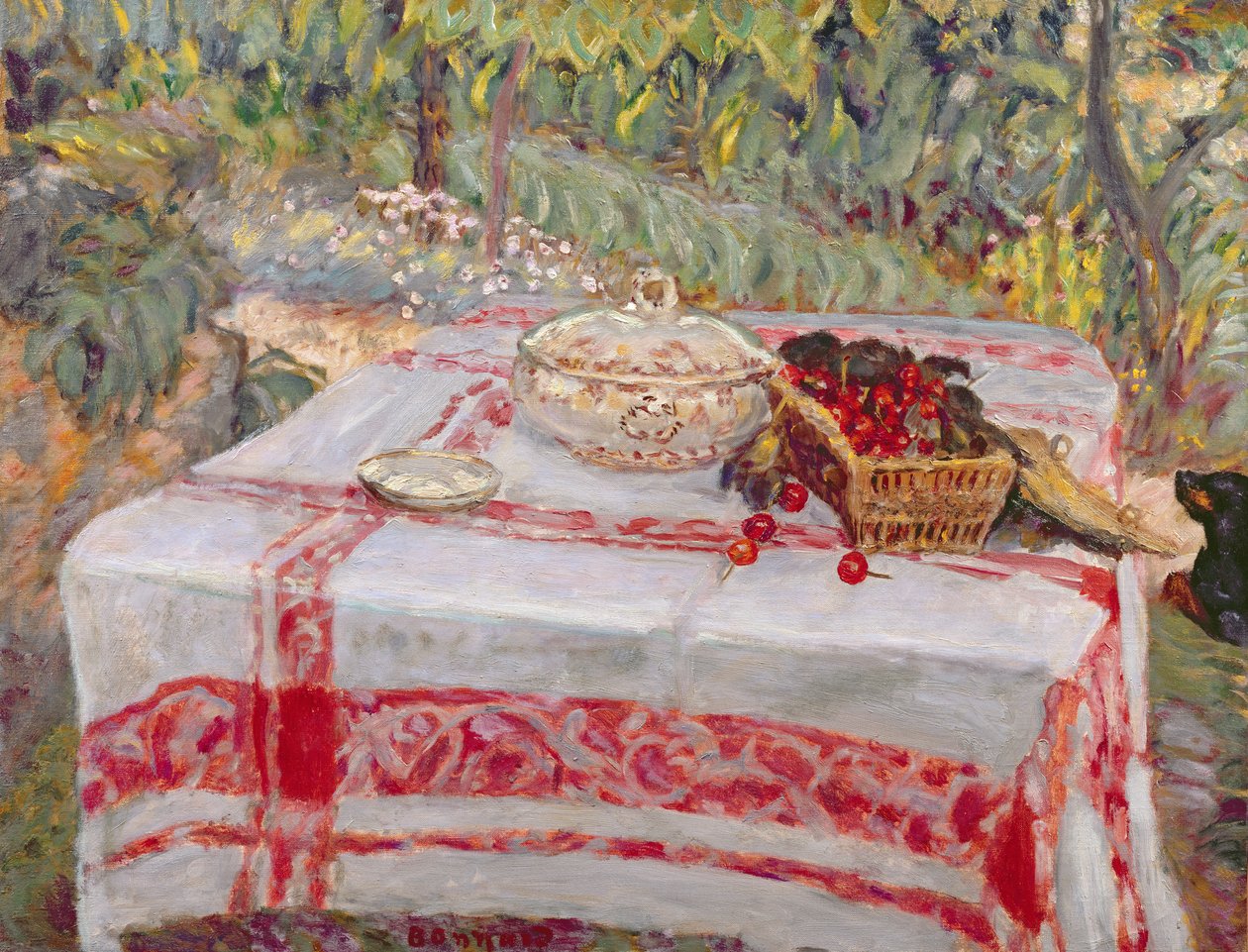 Zátiší s ubrusem, kolem roku 1914 od Pierre Bonnard