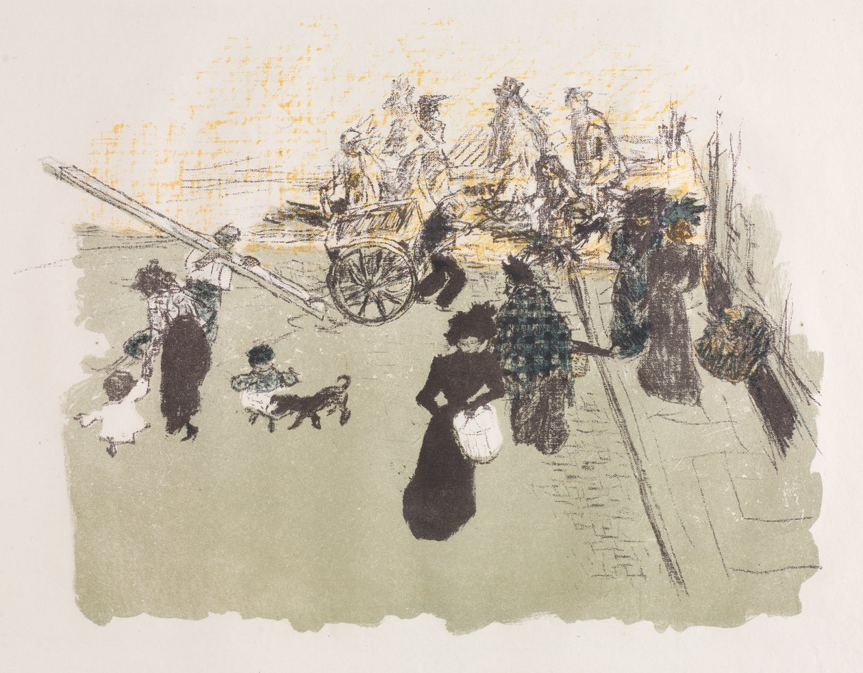Roh ulice od Pierre Bonnard
