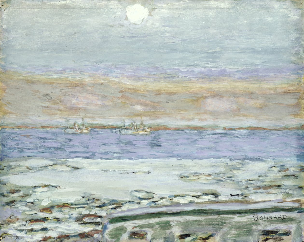 The Bay of Cannes, 1930-33 (kvaš a wc na papíře) od Pierre Bonnard