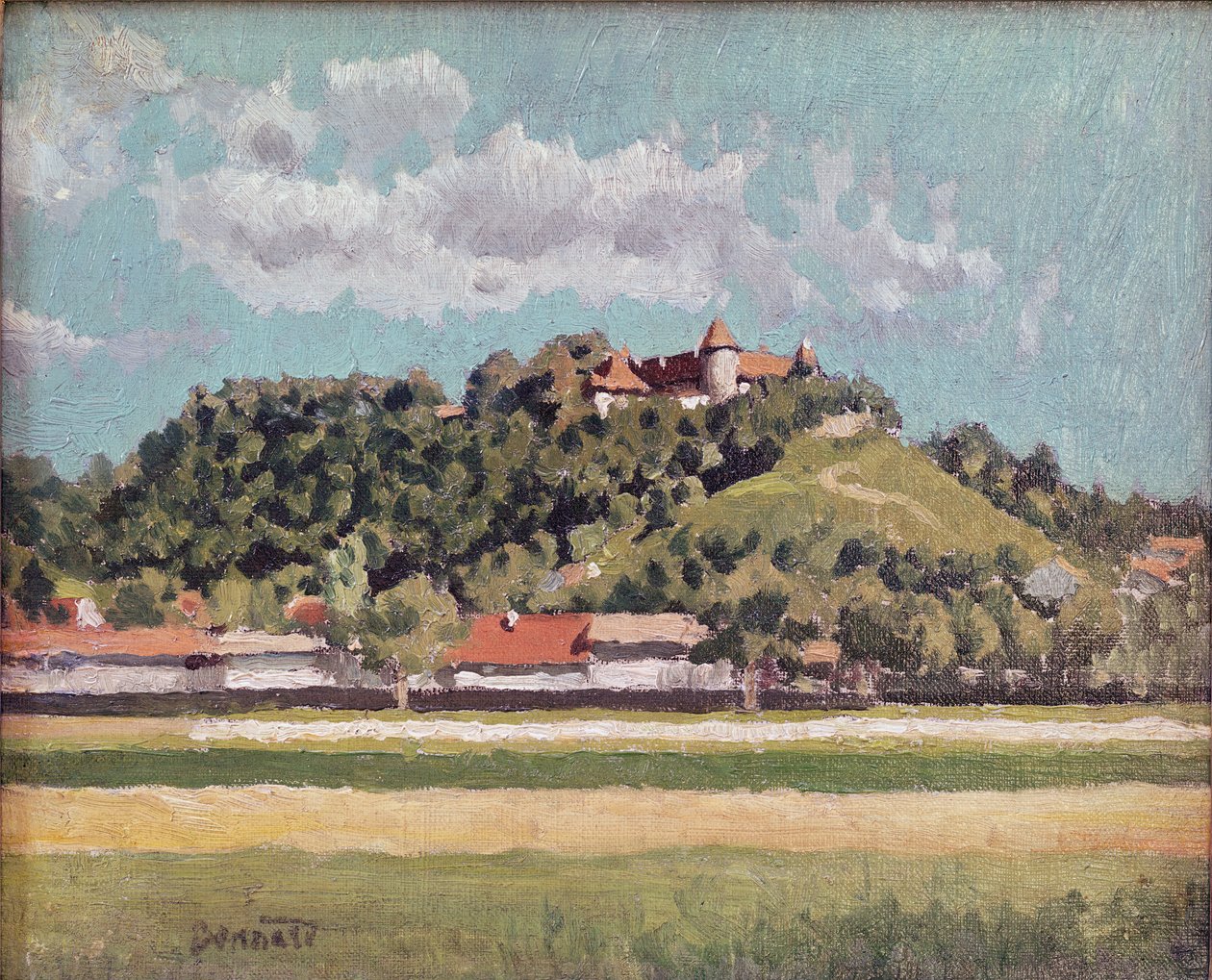 Chateau de Virieu v Dauphine, kolem roku 1888 od Pierre Bonnard