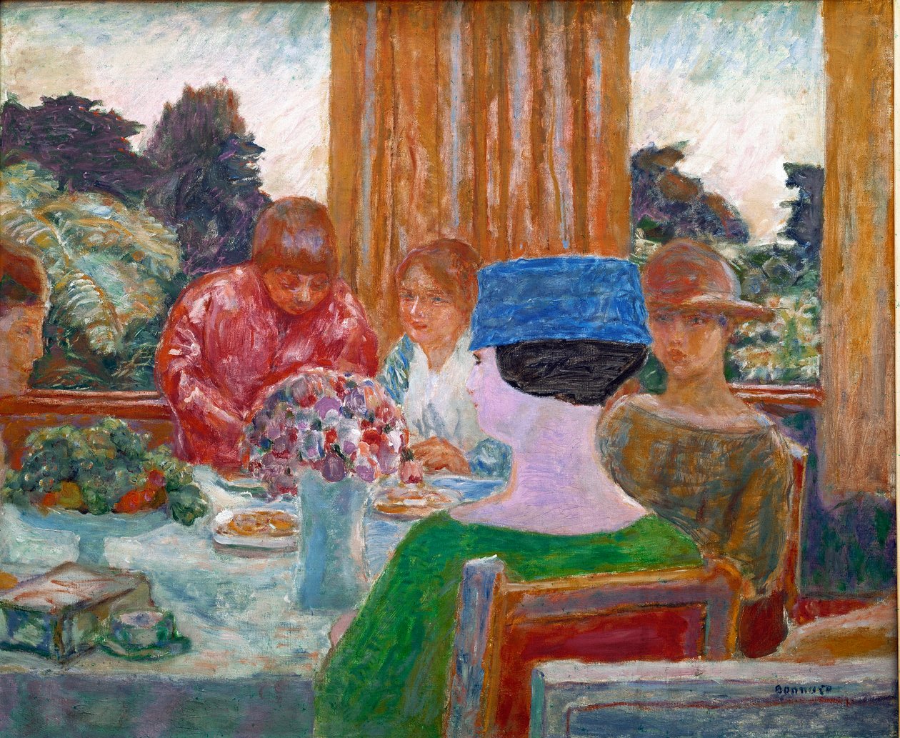 Obraz Malého modrého klobouku od Pierra Bonnarda (1867-1947) 1917 Rozm. 66x79 cm Paříž, Winterthur, soukromá sbírka od Pierre Bonnard
