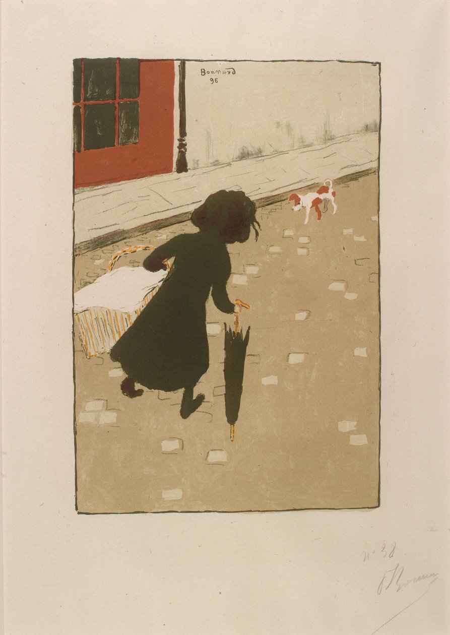 Malá prádelnička z alba malířů a tiskařů od Pierre Bonnard