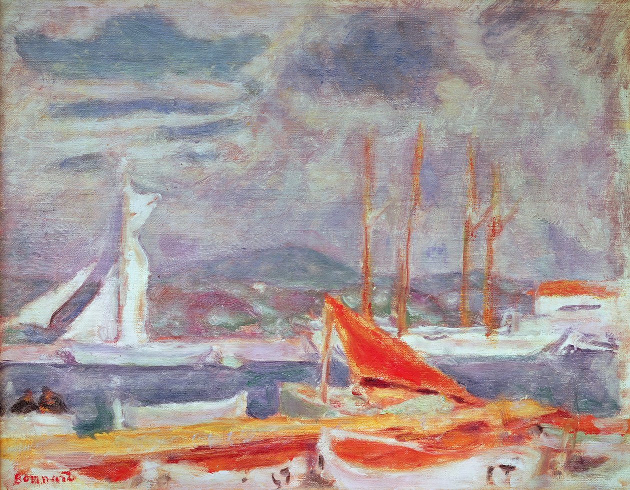Přístav v St. Tropez, kolem roku 1914 od Pierre Bonnard