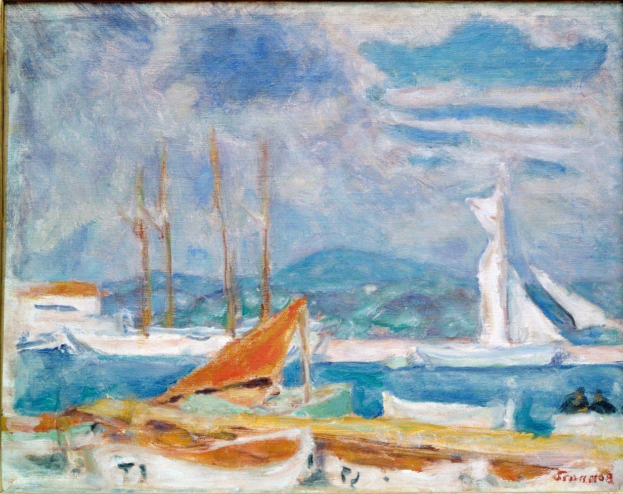 Obraz Přístav Saint Tropez od Pierra Bonnarda (1867-1947) 1914 Saint-Tropez, Musee de l