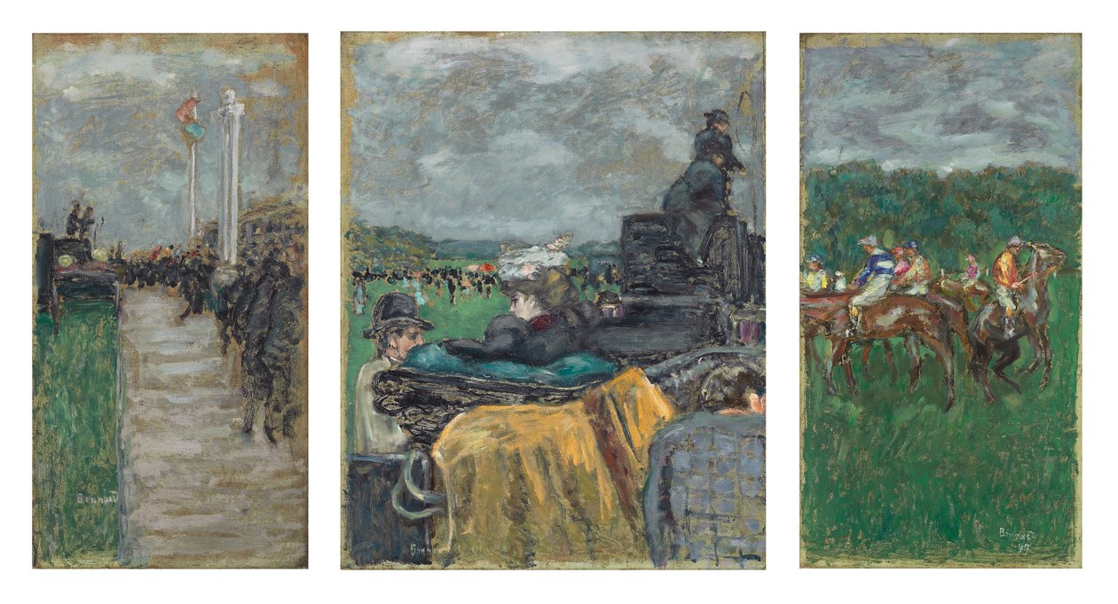 Závody v Longchamp; Les Courses v Longchamp od Pierre Bonnard