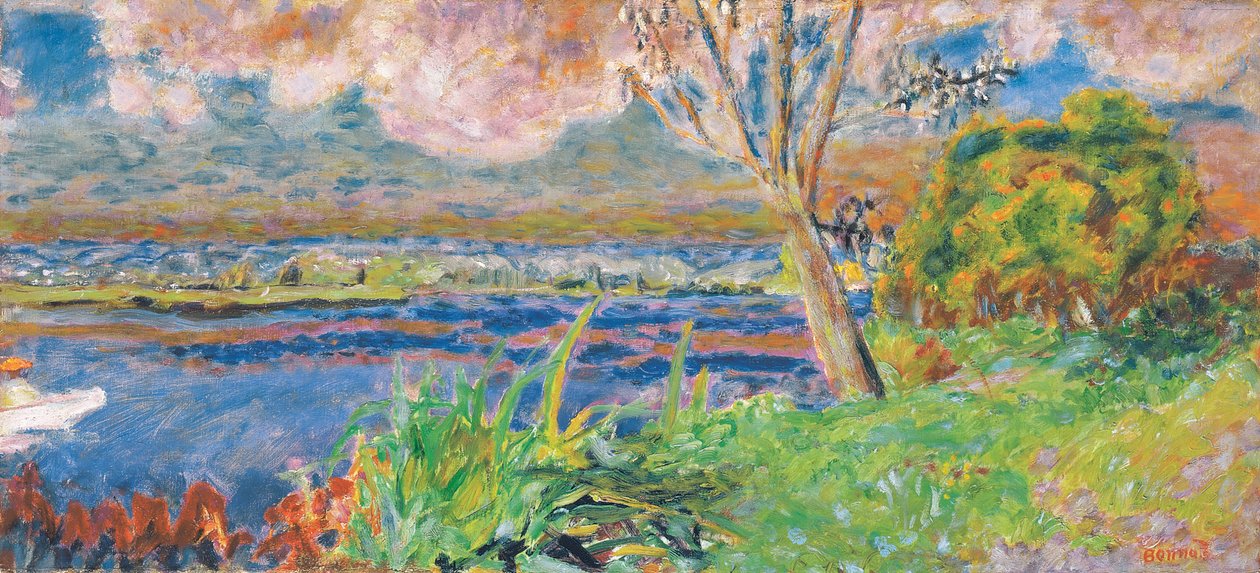 Seina ve Vernonu, kolem roku 1923 (olej na plátně) od Pierre Bonnard
