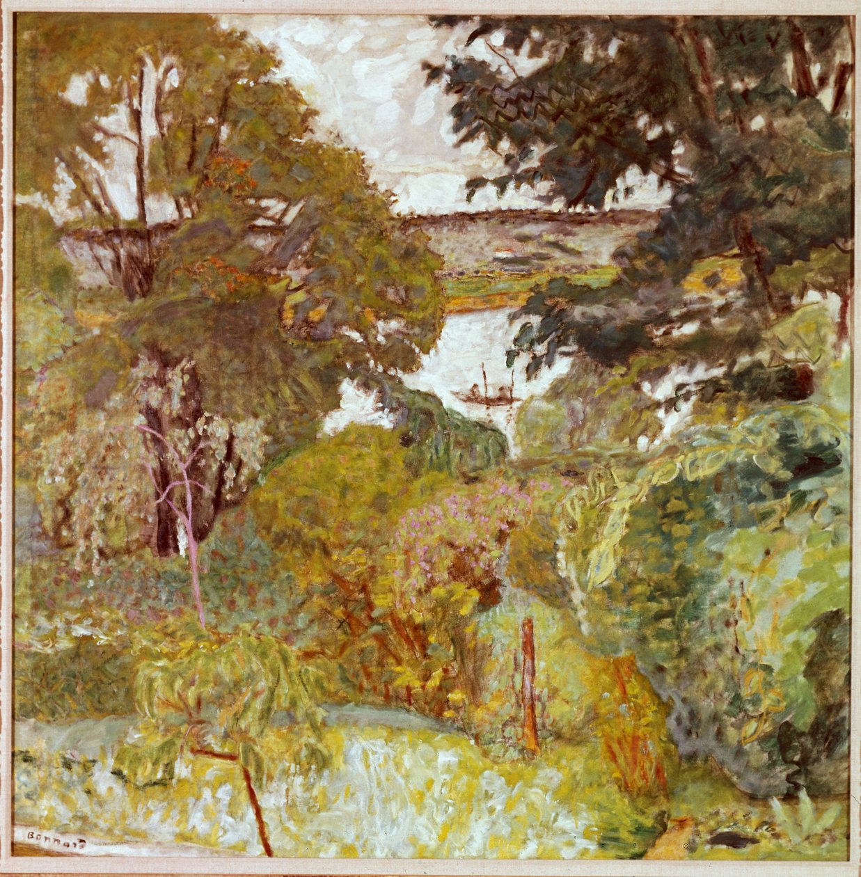 Seina ve Vernonnetu, asi 1930 od Pierre Bonnard
