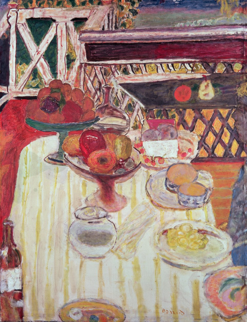 Letní stůl, kolem roku 1917 od Pierre Bonnard