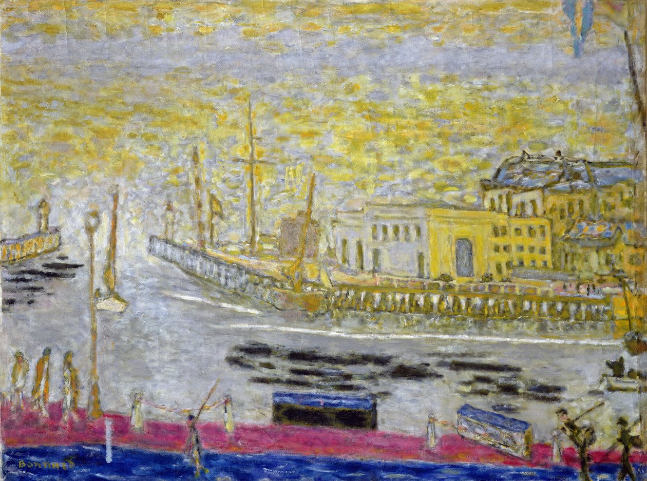 Trouville, východ do přístavu, 1938-45 od Pierre Bonnard