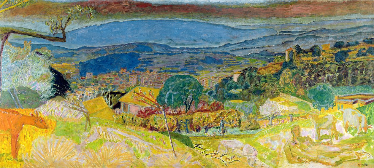 Pohled na Le Cannet, 1928 od Pierre Bonnard