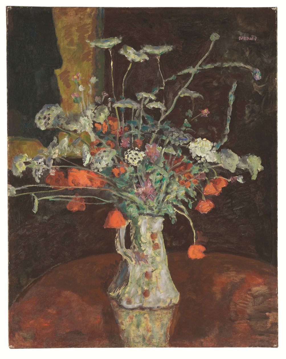 Divoké květiny, deštníky a máky, asi 1912 (olej na plátně) od Pierre Bonnard