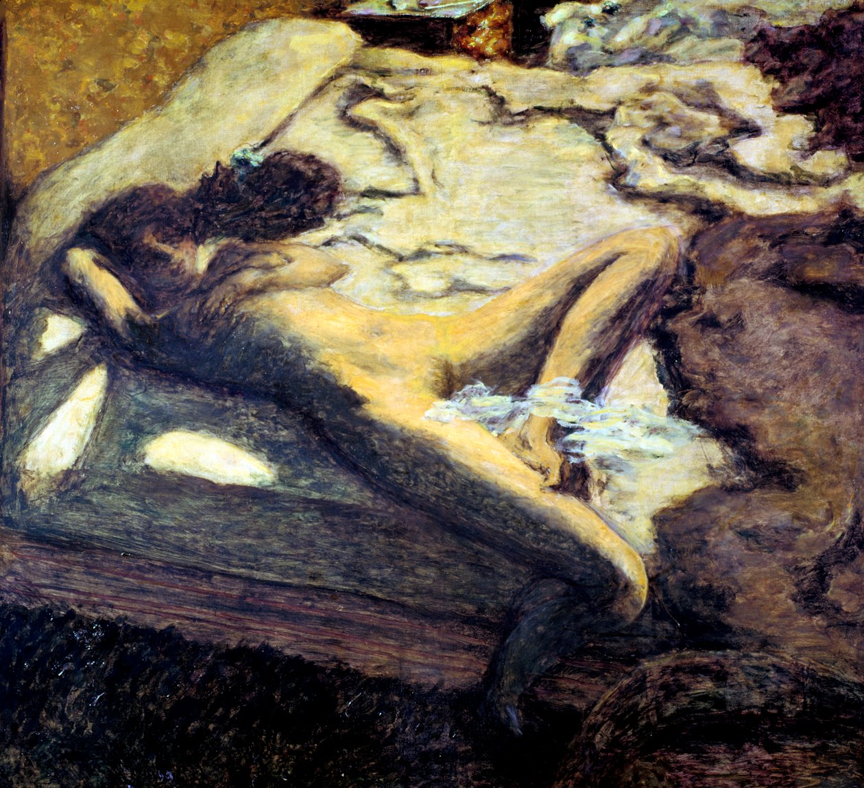 Žena ležící na posteli aneb Indolent Woman, 1899 od Pierre Bonnard