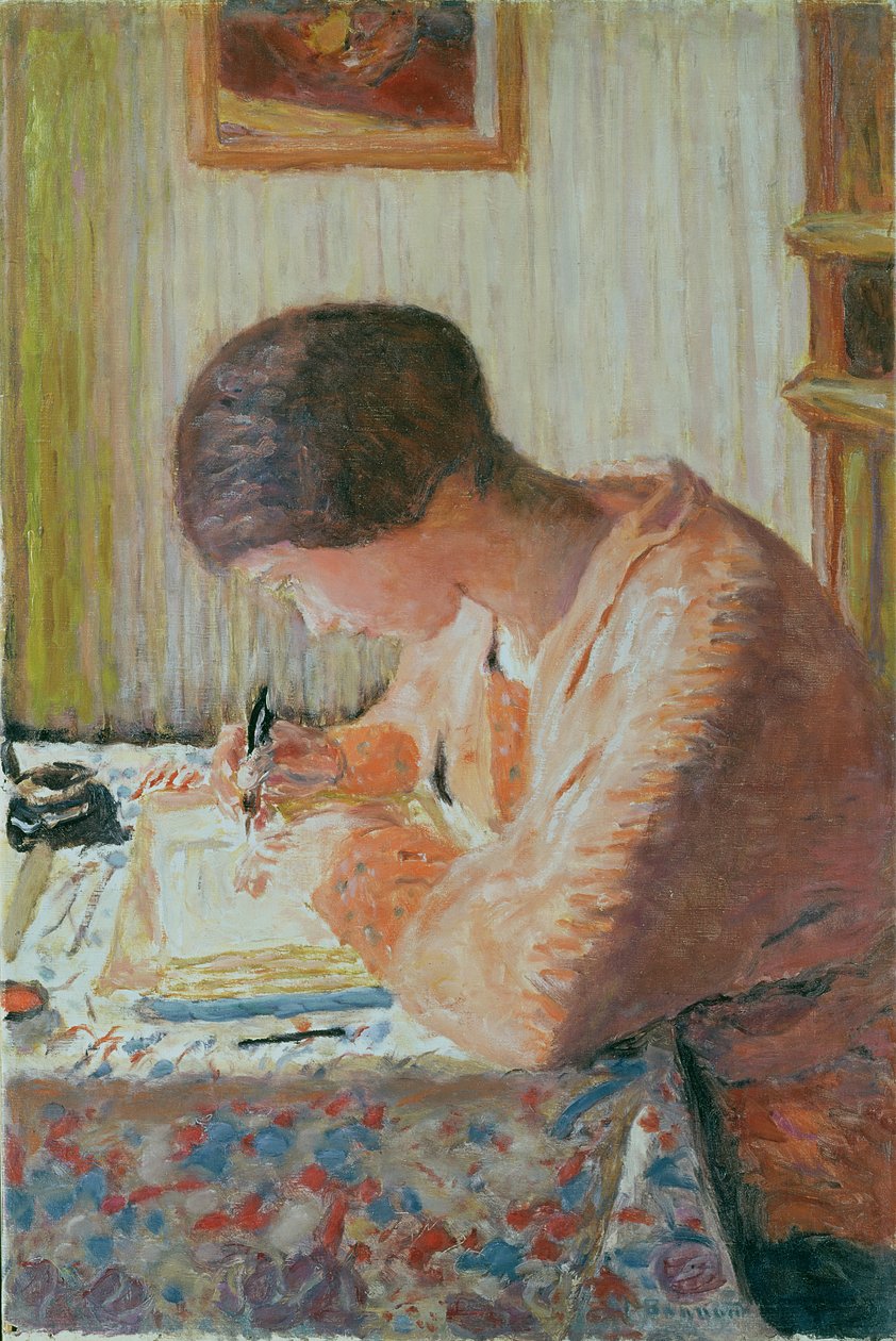 Žena Psaní od Pierre Bonnard