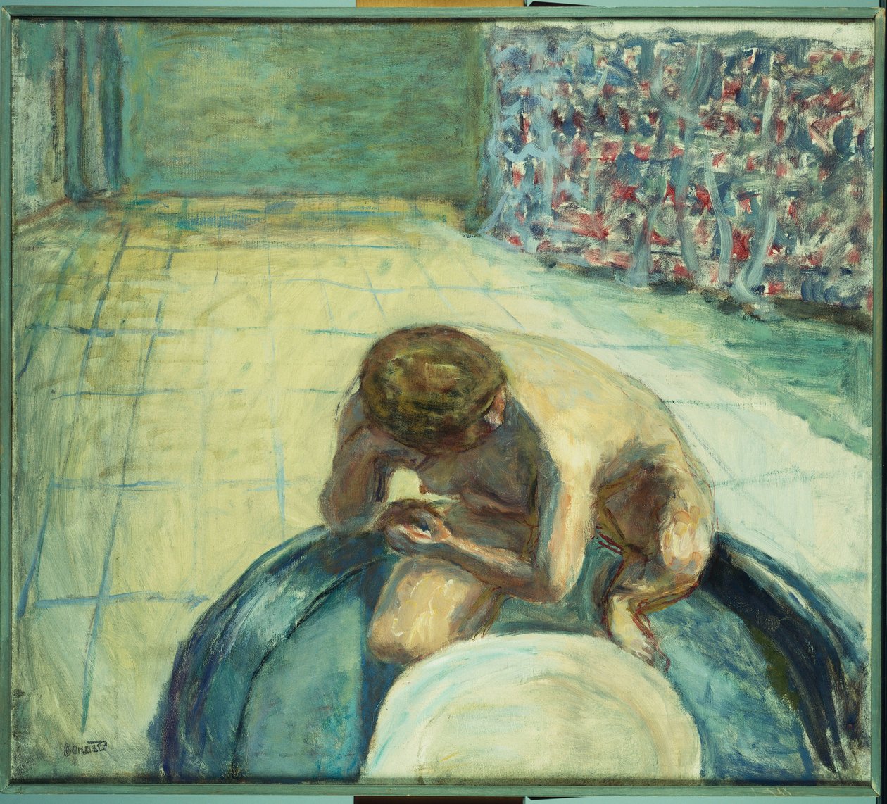 Žena ve vaně, kolem roku 1917 (olej na plátně) od Pierre Bonnard