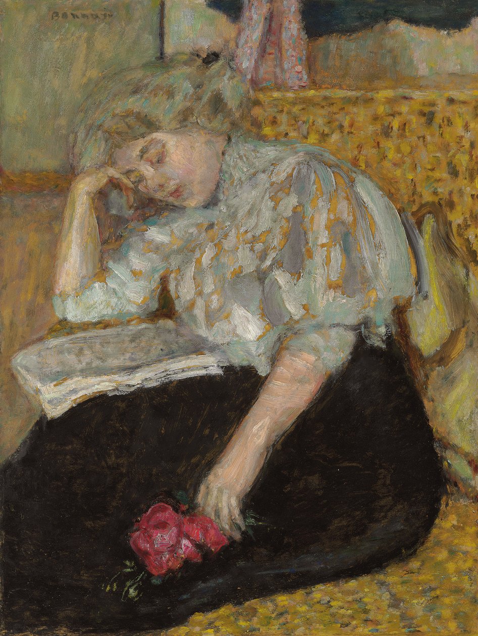 Žena s růží; Femme a la rose, 1908 od Pierre Bonnard