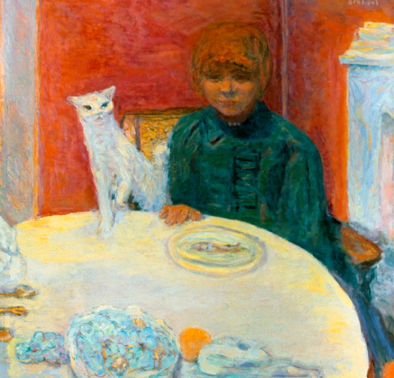 Žena s kočkou, 1912 od Pierre Bonnard