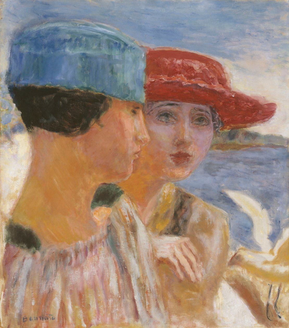 Mladé dívky s rackem, 1917. od Pierre Bonnard