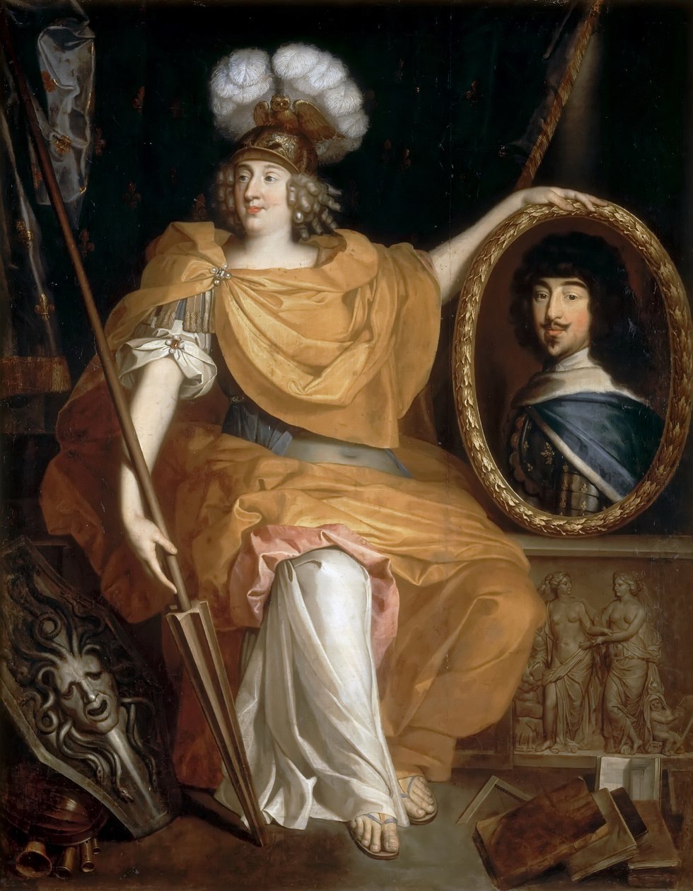 Portrét Anne Marie Louise dOrléans, vévodkyně z Montpensier od Pierre Bourguignon