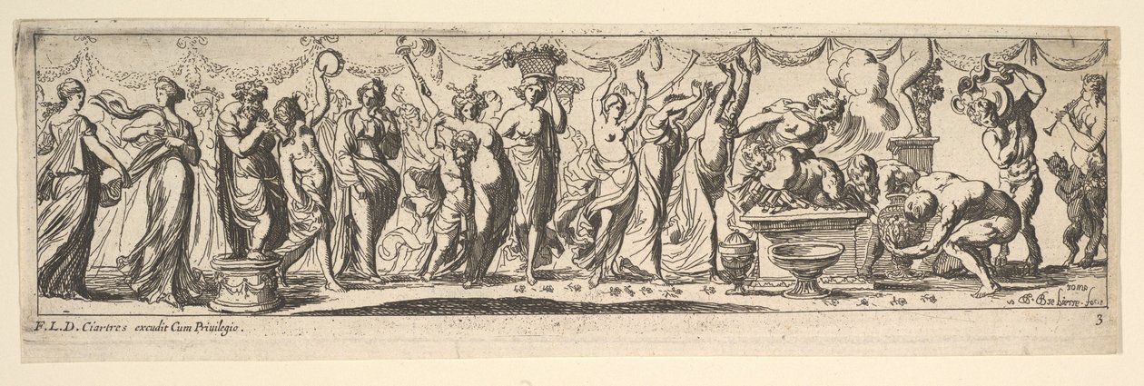 Bachnal, 1615-42. od Pierre Brebiette