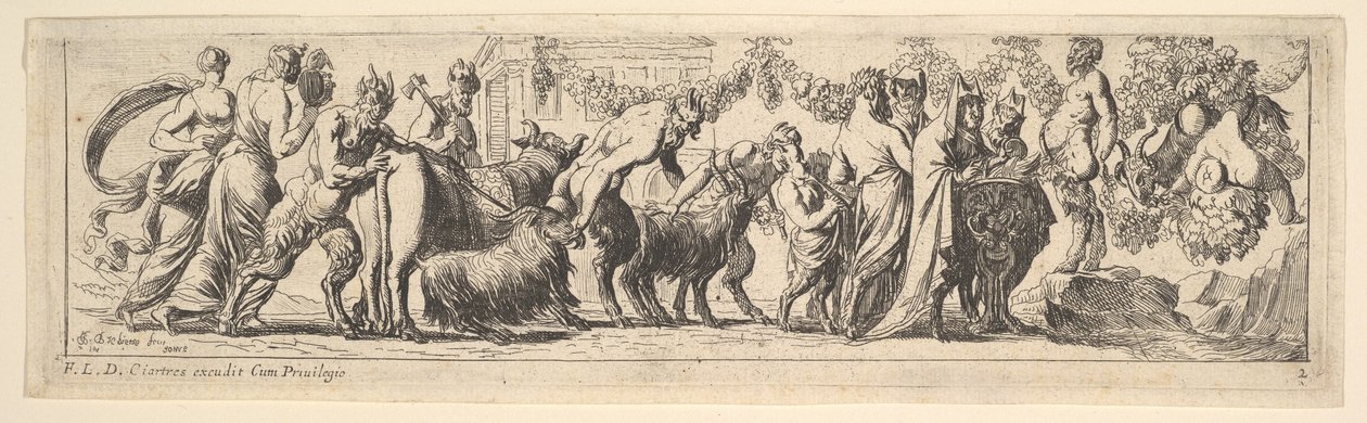 Bachnal, 1615-42. od Pierre Brebiette