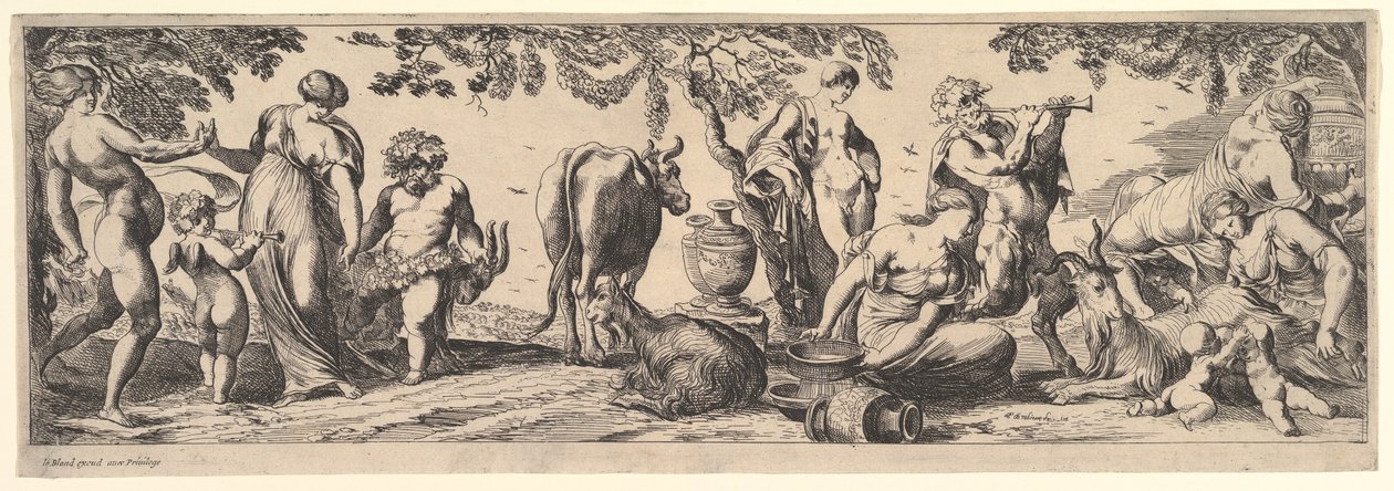 Bachnal, 1615-42. od Pierre Brebiette