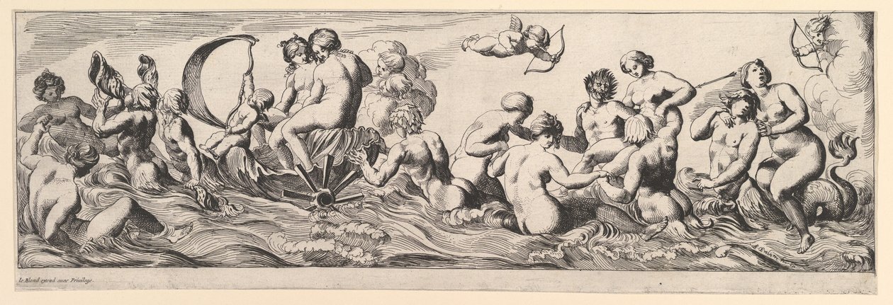 Bacchanal, 17. století. od Pierre Brebiette